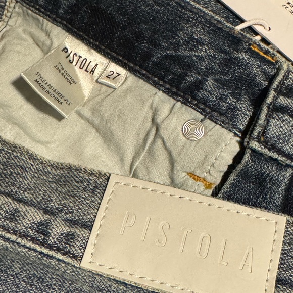 Pistola Womens Stevie High Rise Relaxed Flair Jeans in Pulse, Size 27 - Picture 7 of 8